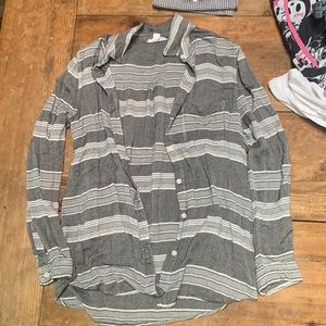 Black, grey and white flannel